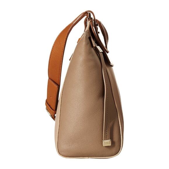 NWT$675 Furla Dolce Vita Multi Tone Leather Shoulder Crossbody Bag Tote - Picture 5 of 13